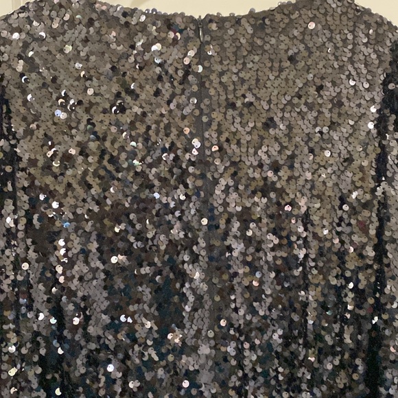 Black Sequin Mini Dress - Picture 10 of 12